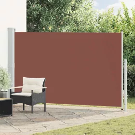 Barna behúzható oldalsó terasznapellenző 180 x 300 cm