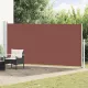 Barna behúzható oldalsó terasznapellenző 180 x 500 cm
