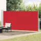 Piros behúzható oldalsó terasznapellenző 180 x 500 cm