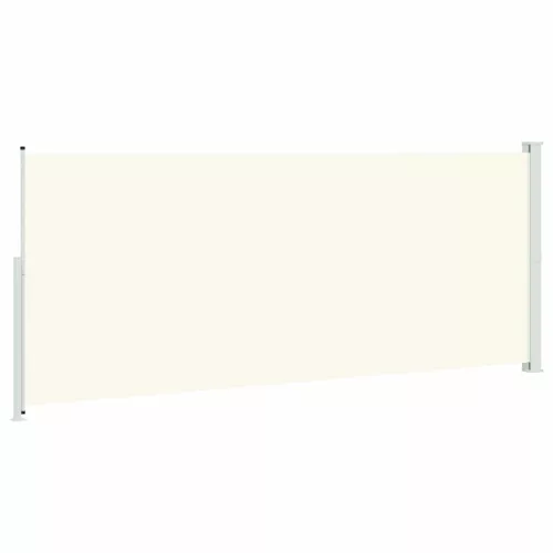 Krémszínű behúzható oldalsó terasznapellenző 200 x 500 cm