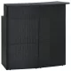 Fekete polyrattan kerti bárasztal 120 x 55 x 110 cm