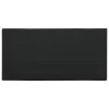 Fekete polyrattan bárasztal tárolópolccal 120 x 60 x 110 cm