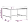 3 részes szürke polyrattan kerti ülőgarnitúra párnákkal