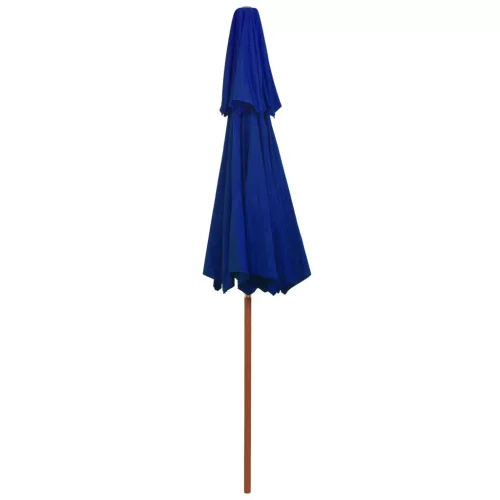 Kék kétszintes napernyő farúddal 270 cm