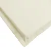 Krémszínű oxford szövet napozóágy párna 200 x 50 x 3 cm