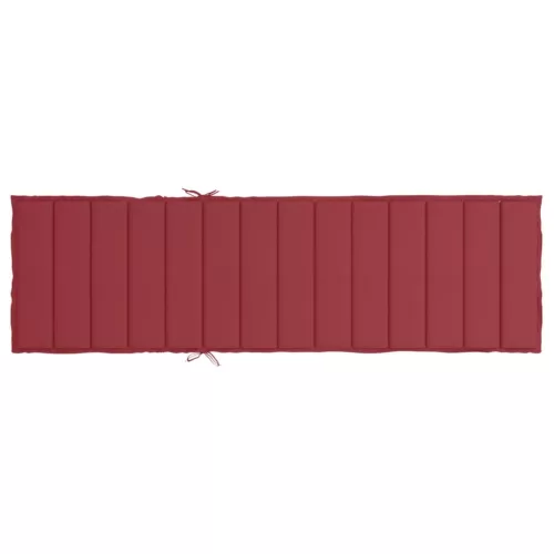 Bordó oxford szövet napozóágy párna 200 x 50 x 3 cm
