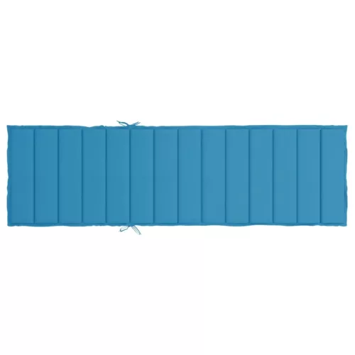 Kék oxford szövet napozóágy párna 200 x 60 x 3 cm