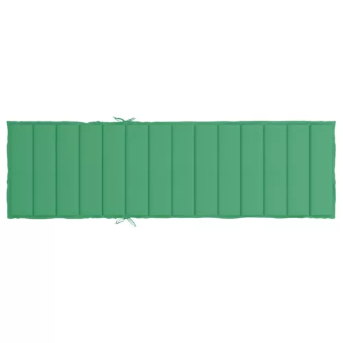 Zöld oxford szövet napozóágy párna 200 x 70 x 3 cm