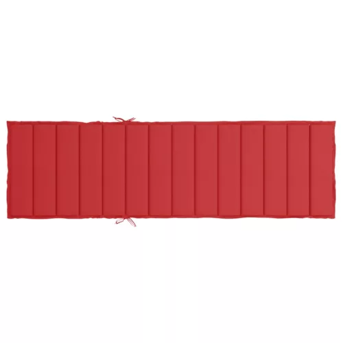 Piros oxford szövet napozóágy párna 200 x 70 x 3 cm