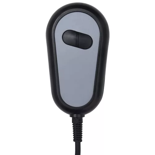 Fekete műbőr elektromos masszázsfotel