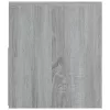 2 db szürke sonoma színű éjjeliszekrény LED-ekkel 60x35x40 cm