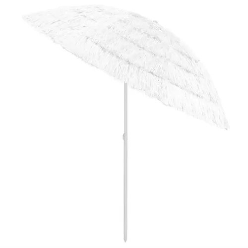 Fehér hawaii stílusú strandnapernyő 240 cm