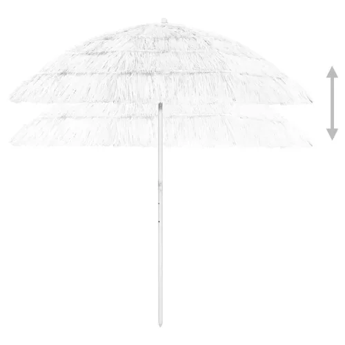 Fehér hawaii stílusú strandnapernyő 240 cm