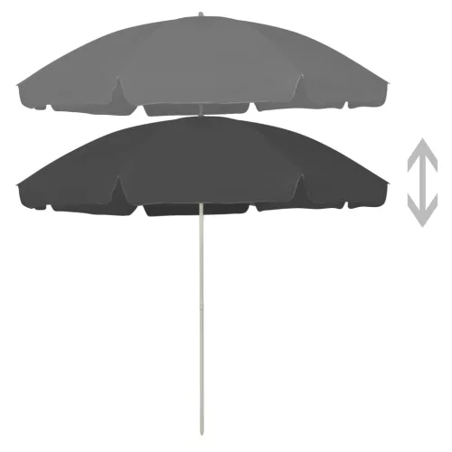 Antracitszürke strandnapernyő 300 cm