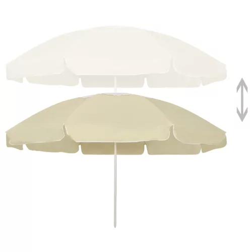 Homoksárga strandnapernyő 240 cm
