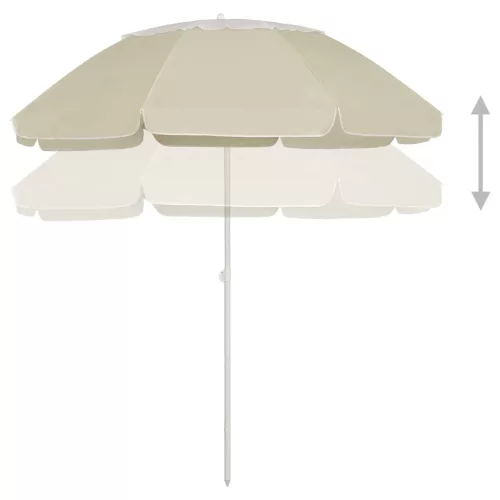 Homoksárga strandnapernyő 300 cm