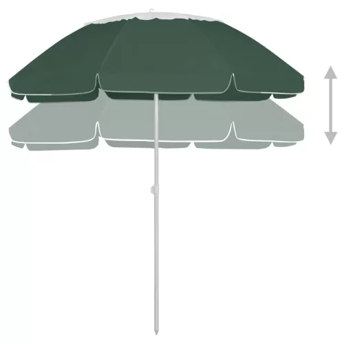 Zöld strandnapernyő 300 cm