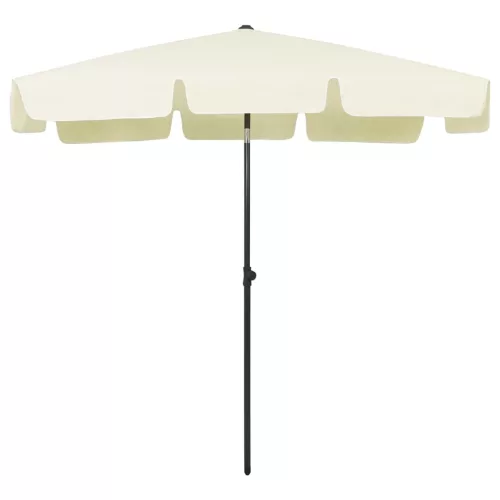 Homoksárga strandnapernyő 200 x 125 cm