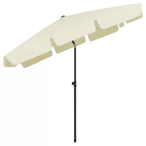 Homoksárga strandnapernyő 200 x 125 cm