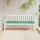 Zöld oxford szövet kerti padpárna 180 x 50 x 7 cm