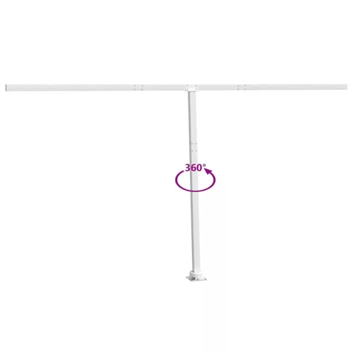 Fehér vas napellenzőrúdszett 450 x 245 cm