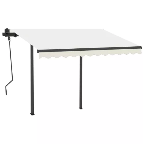 Antracitszürke vas napellenzőrúdszett 300 x 245 cm