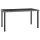 Szürke polyrattan kerti étkezőasztal 140 x 70 x 73 cm
