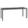 Szürke polyrattan kerti étkezőasztal 180 x 70 x 73 cm