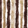 Bézs és világosbarna zsenília rovarfüggöny 118 x 220 cm
