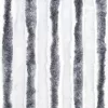 Szürke és fehér zsenília rovarfüggöny 90 x 200 cm
