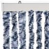 Kék és fehér zsenília rovarfüggöny 56 x 200 cm