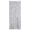 Ezüstszínű zsenília rovarfüggöny 56 x 200 cm
