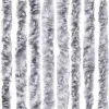 Ezüstszínű zsenília rovarfüggöny 56 x 200 cm