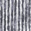 Ezüstszínű zsenília rovarfüggöny 90 x 200 cm