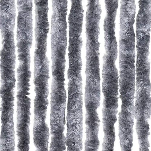 Ezüstszínű zsenília rovarfüggöny 90 x 200 cm