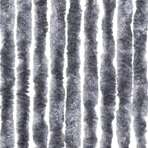 Ezüstszínű zsenília rovarfüggöny 118 x 220 cm