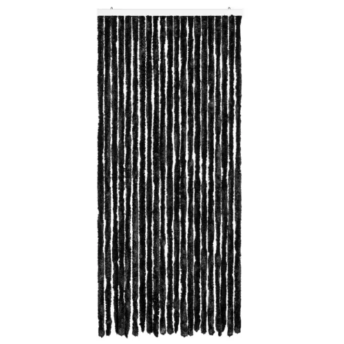Antracitszürke zsenília rovarfüggöny 90 x 200 cm