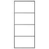 ESG üveg és alumínium tolóajtó fémszerelvény-szettel 90x205 cm
