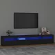 Fekete TV-szekrény LED-lámpákkal 240x35x40 cm