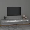 Szürke sonoma színű TV-szekrény LED-lámpákkal 240x35x40 cm