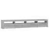 Szürke sonoma színű TV-szekrény LED-lámpákkal 240x35x40 cm