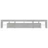 Betonszürke TV-szekrény LED lámpákkal 230x36,5x40 cm