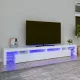Fehér TV-szekrény LED-lámpákkal 260x36,5x40 cm