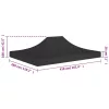 Fekete tető partisátorhoz 4 x 3 m 270 g/m²