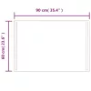 LED-es fürdőszobatükör 60x90 cm