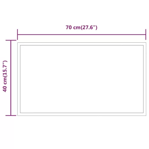 LED-es fürdőszobatükör 40x70 cm