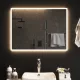 LED-es fürdőszobatükör 60x80 cm