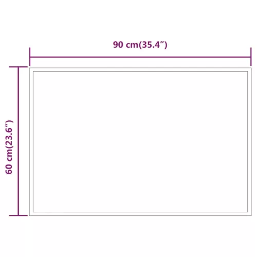 LED-es fürdőszobatükör 60x90 cm