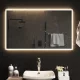 LED-es fürdőszobatükör 60x100 cm