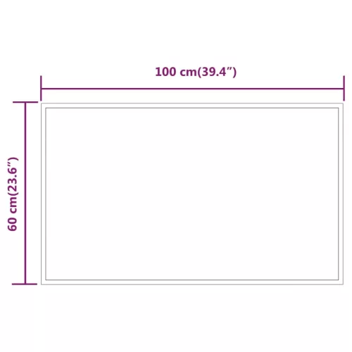 LED-es fürdőszobatükör 60x100 cm